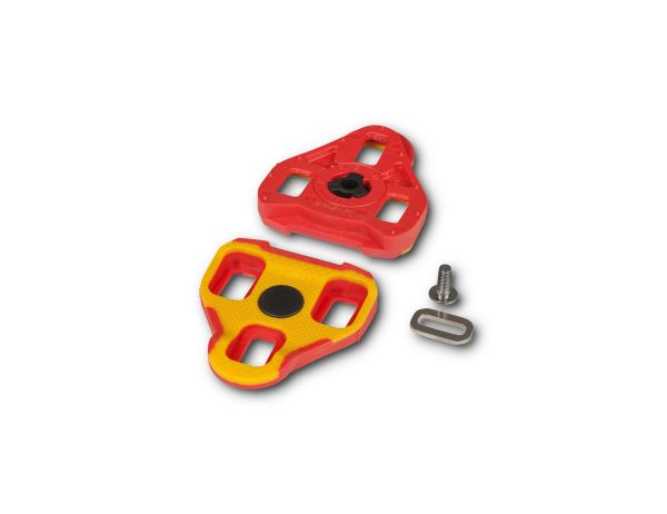 RFR Cleats Look Keo 7° - yellow´n´red