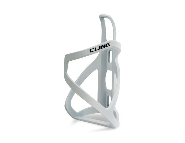 Cube Flaschenhalter HPP Left-Hand Sidecage - matt white´n´glossy black